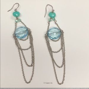 4/$19 🔥 bohemian teardrop silver chain earrings